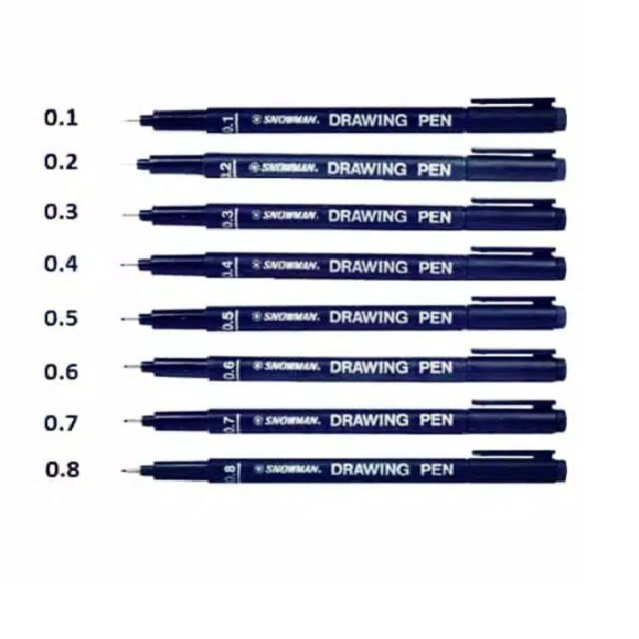 Belanja Drawing Pen 0,1 0,2 0,3 04 0,5 0,6 0,7 0,8 di Toko Buku Sukses